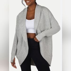 NEW Yogalicious Grey Cardigan Size XS Comfy Athleisure Casual Travel Sportswear